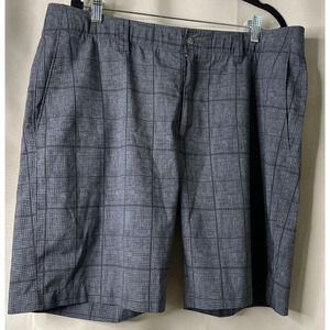 Callaway Golf Shorts Mens Black Gray Striped Polyester Stretch‎ Casual Size 38